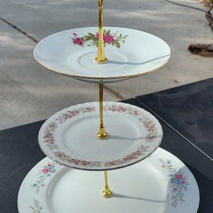 Vintage 3-Tier Serving Set